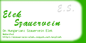 elek szauervein business card